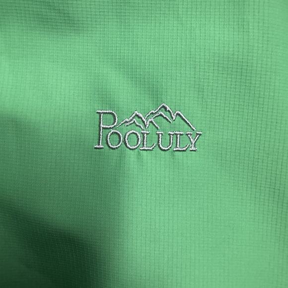 Pooluly Jacket Waterproof Jacket Women's Medium Green Full Zip Parka Hoodie - Picture 2 of 11